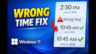 Fix Windows 11 Clock Showing Wrong Time | GearUpWindows Tutorial