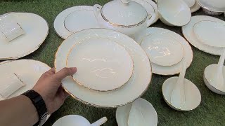 Dinner Set Bone China Gold Band|75pcs 8Members|wholesale price .what's app: 7205-705-111 COD AVAIL