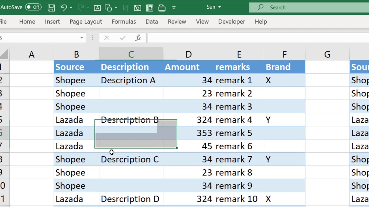 Microsoft Excel Trick For Shopee Or Lazada Seller - YouTube