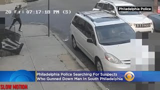 VIDEO: Suspects In White Jeep Seen Gunning Down Man In South Philadelphia