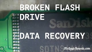 Broken flash drive data recovery - transferring nand to donor board.