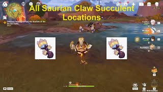 Saurian Claw Succulent locations | Efficient Route | Ascension Materials | Genshin Impact