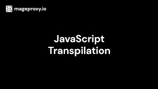Transpile JavaScript Dependencies