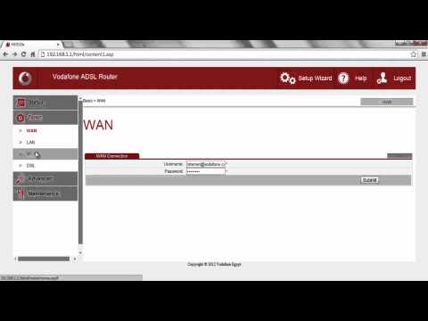 Vodafone ADSL Router 532 E changing Wi-Fi Password Vodafone ADSL Router 532 E changing Wi-Fi Password