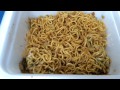 夜食動画　一平ちゃん　夜店の焼そば　蒲焼のたれ味　明星 カップラーメン instant cup ramen chow mein japanese kabayaki sauce