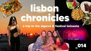 lisbon chronicles | visiting the algarve, going to festival iminente & wfh 🏖🎪