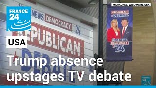 Eight Republicans prepare for primary debate overshadowed by Trump absence • FRANCE 24 English