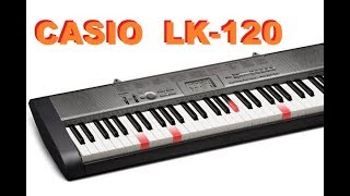 Casio LK-120 key lighting keyboard demo/review