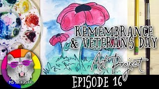 Creating Art for Remembrance Day: Easy Poppy Drawing Tutorial for Kids!