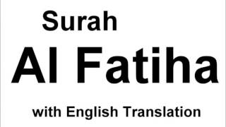 Surah Al-Fatiha with english translation