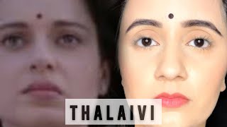 Amazing Thalaivi Transformation | Kangana Ranaut Thalaivi Trailer | Jayalalitha Movie Trailer Makeup