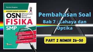 Cahaya dan Optika (Part  2) Pembahasan Soal - OSN Fisika SMP - Marthen Kanginan