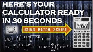 How to create a Calculator 🧮 just within half a minute ! |simple calculator | batch script | notepad