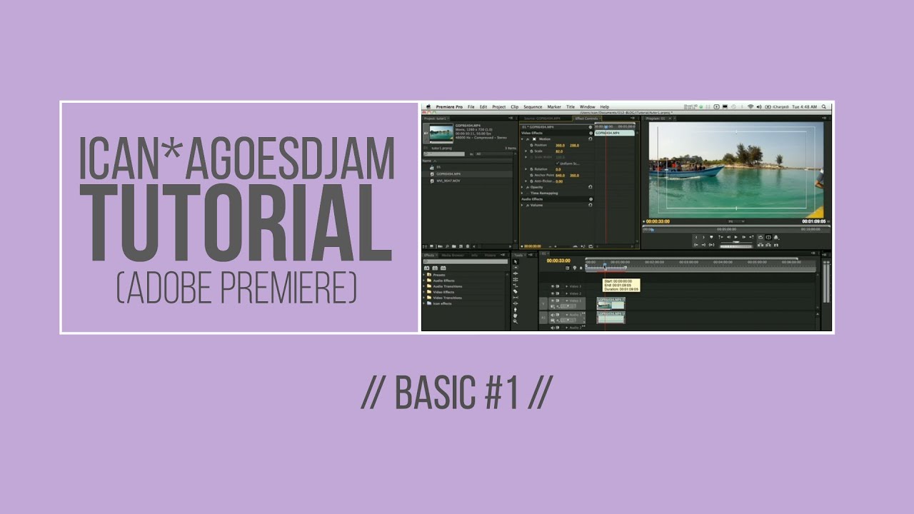 Video Editing Basic 1 Tutorial Premiere Pro Youtube