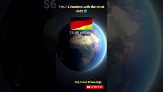 Top 5 Countries With The Highest Debt🌎#shorts #geography #debt #countries #top5 #money #economy