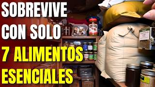 Almacena SOLO 7 alimentos para SOBREVIVIR – No necesitas más