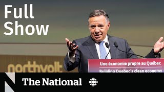 CBC News: The National | Quebec battery plant, Nagorno-Karabakh crisis, At Issue
