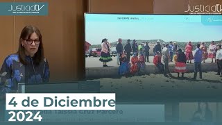 Noticiario Nocturno del Canal del Poder Judicial Federal 4 de diciembre 2024