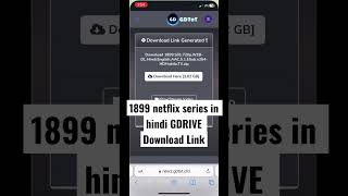 1899 Netflix Series In Hindi GDRIVE Download Link #shorts #youtubeshorts #shortvideo #1899