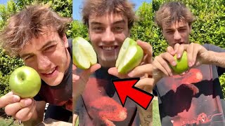 How to SPLIT an APPLE with your HANDS! 😱 🍎  - #Shorts