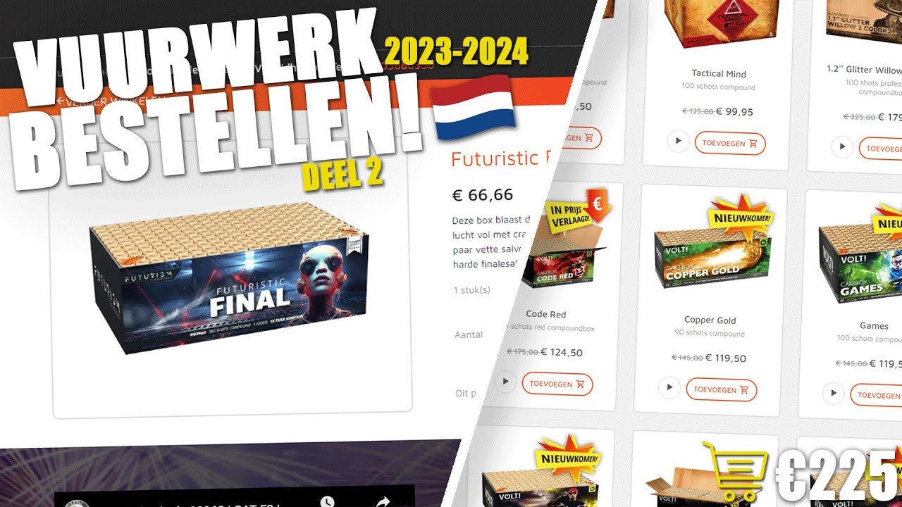 NEDERLANDS VUURWERK BESTELLEN 2023-2024! (DEEL 2) (€225) - YouTube