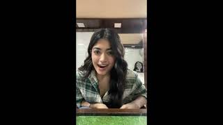 official live video of rashmika mandanna after commando 4|interacting with fans on Instagram Twitter