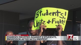 Charges dropped against protestors in NCCU demonstration