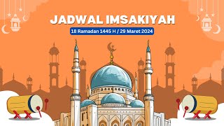 Jadwal Imsak dan Berbuka Wilayah Indonesia, Jumat, 29 Maret 2024  | Liputan 6
