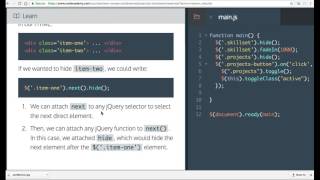 Learn Javascript, next, Javascript and the DOM, Codecademy