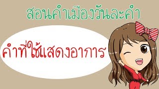 คำเมือง (คำที่ใช้แสดงอาการต่างๆ)