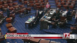 Senate blocks republican COVID-19 relief bill