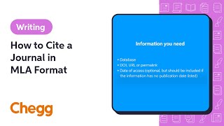 How to Cite a Journal in MLA Format | Chegg