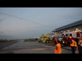 airside tour at pearson international ....water cannon demo