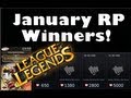 January Riot Point Giveaway WINNERS!