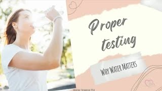 Proper Testing and Why Water Matters - TISA Technique