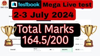 Testbook Mega Live test 2-3 July 2024 GK solution & Analysis