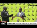 Zimbabwean President Mnangagwa calls for peace ahead of 2023 polls