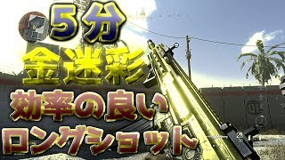 〖COD:MW〗５分で分かる金迷彩の効率良い入手方法 \