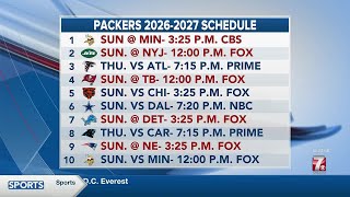 #Packers 2026-2027 Schedule