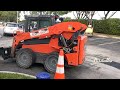 road repairing with asphalt in usa vlog అమెరికాలో తారుతో రోడ్డు కి ప్యాచెస్ వేయడం