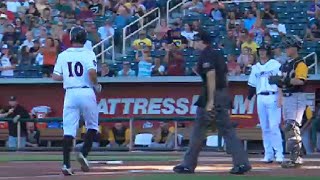 'Topes Patterson hits it out