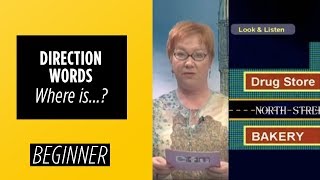Beginner Level - Direction Words: Where is...? | English For You