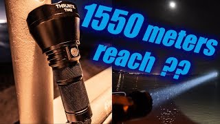 Thrunite TN42C | LED Searchlight BEAST | Does it reach 1550 meters?