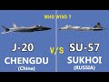 The Comparison of Chinese Chengdu J-20 vs Russian Sukhoi SU 57.