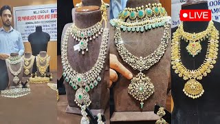 Flat Diamonds Jewellery | Light Nakshi Jewellery | Kundan Jewellery | @brideessentials mlj gold