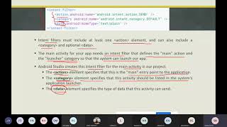 Understanding Activities & Intents(Part 1) - Mobile Development Application
