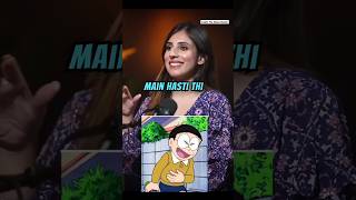 Nobita laughing 😂 voice artist🔥| The Motor Mouth | Ft. Simran kour | #shorts #nobita #podcast #voice