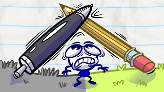 Pencilmate's Battle Of Ink! | Animated Cartoons Characters | Animated Short Film