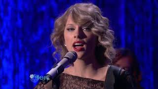 Taylor Swift - Back To December (Live #Ellen 2010)