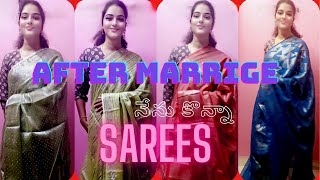 |After Marriage నేను కొన్న Sarees Shopping Haul💕|Most Affordable Sarees Under 1000/Rs #minivlog